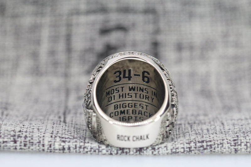 2022 Kansas Jayhawks Basketball National Championship Ring - Premium Series