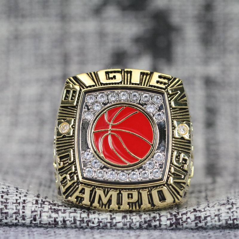 2002 Big Ten Indiana Hoosiers Basketball Championship Ring - Premium Series