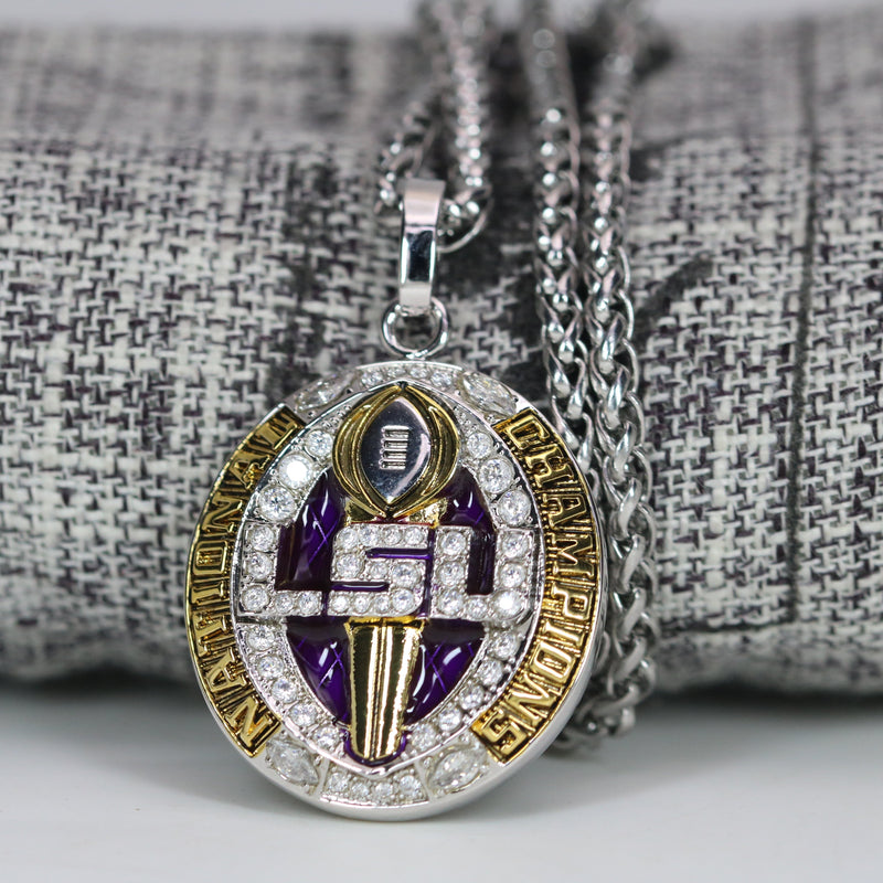Louisiana State University (LSU) College Football National Championship Pendant (2019) - Premium Series