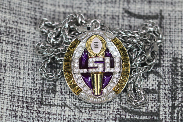 Louisiana State University (LSU) College Football National Championship Pendant (2019) - Premium Series