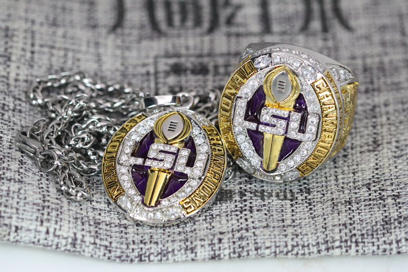 Louisiana State University (LSU) College Football National Championship Pendant (2019) - Premium Series