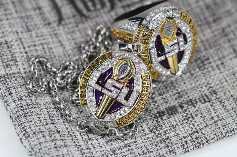 Louisiana State University (LSU) College Football National Championship Pendant (2019) - Premium Series