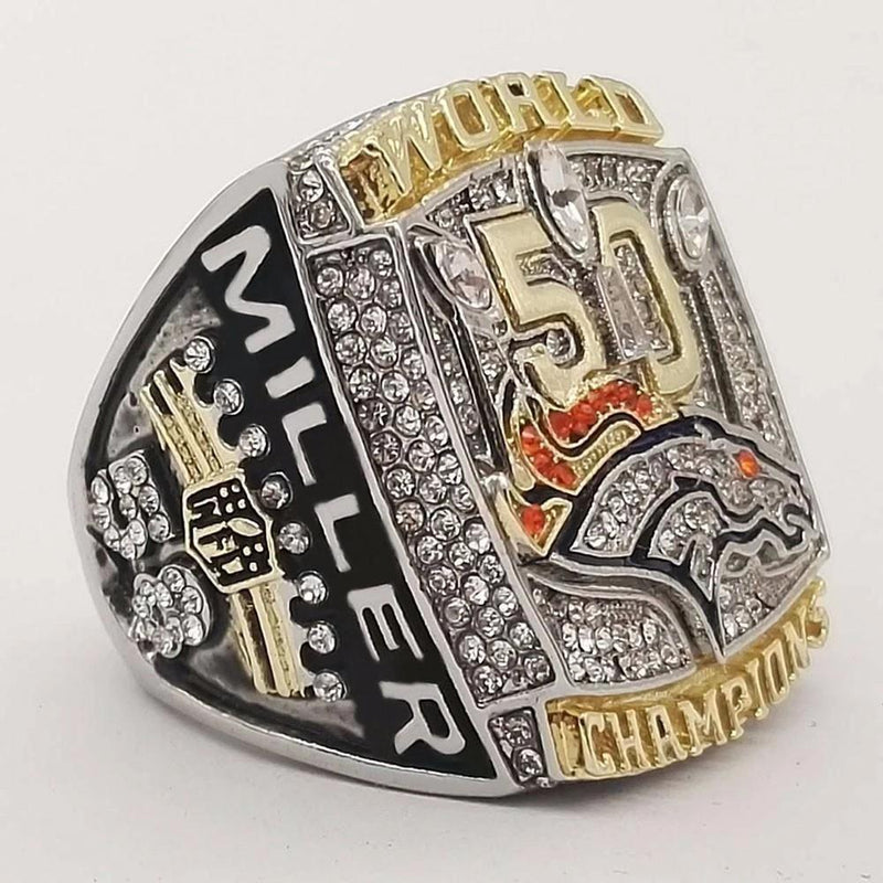 2015 Denver Broncos Super Bowl Championship Ring - foxfans.myshopify.com