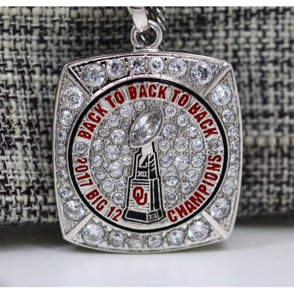 Oklahoma Sooners Big 12 Championship Pendant/Necklace (2017) - Premium Series