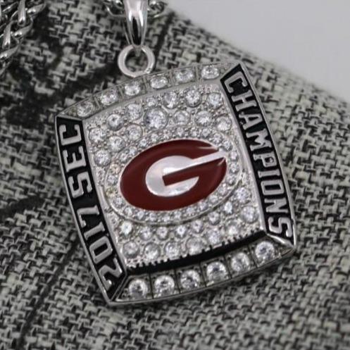 Georgia Bulldogs College Football SEC Championship Pendant/Necklace (2017) - Premium Series